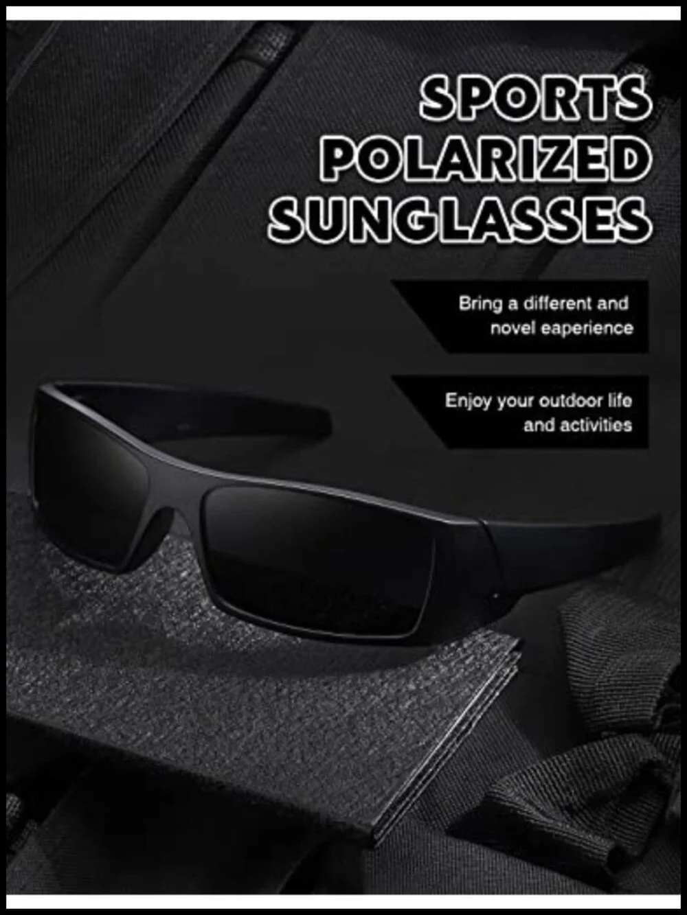 Polarized Sunglasses Men Women Trendy Retro Sports Wrap Around Vintage Shot